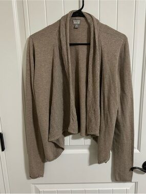 Converse One Star Women’s Open Cardigan Taupe Medium M Sweater